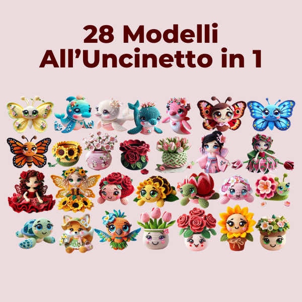 28 modelli all’uncinetto in 1