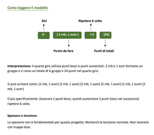 Pianta Grassa - Modello all'Uncinetto