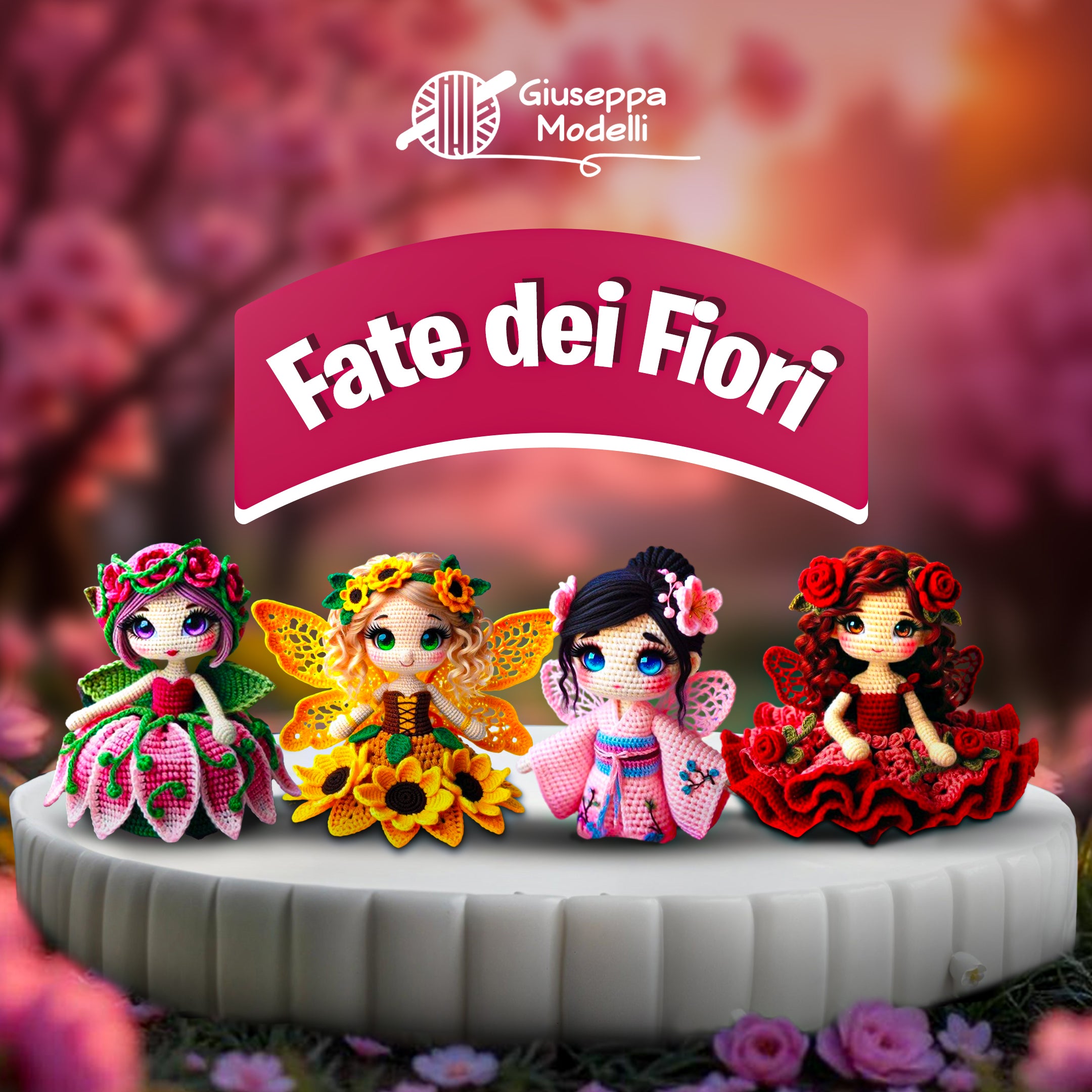 Pacchetto 4 in 1 Fata Floreale – Schema Uncinetto