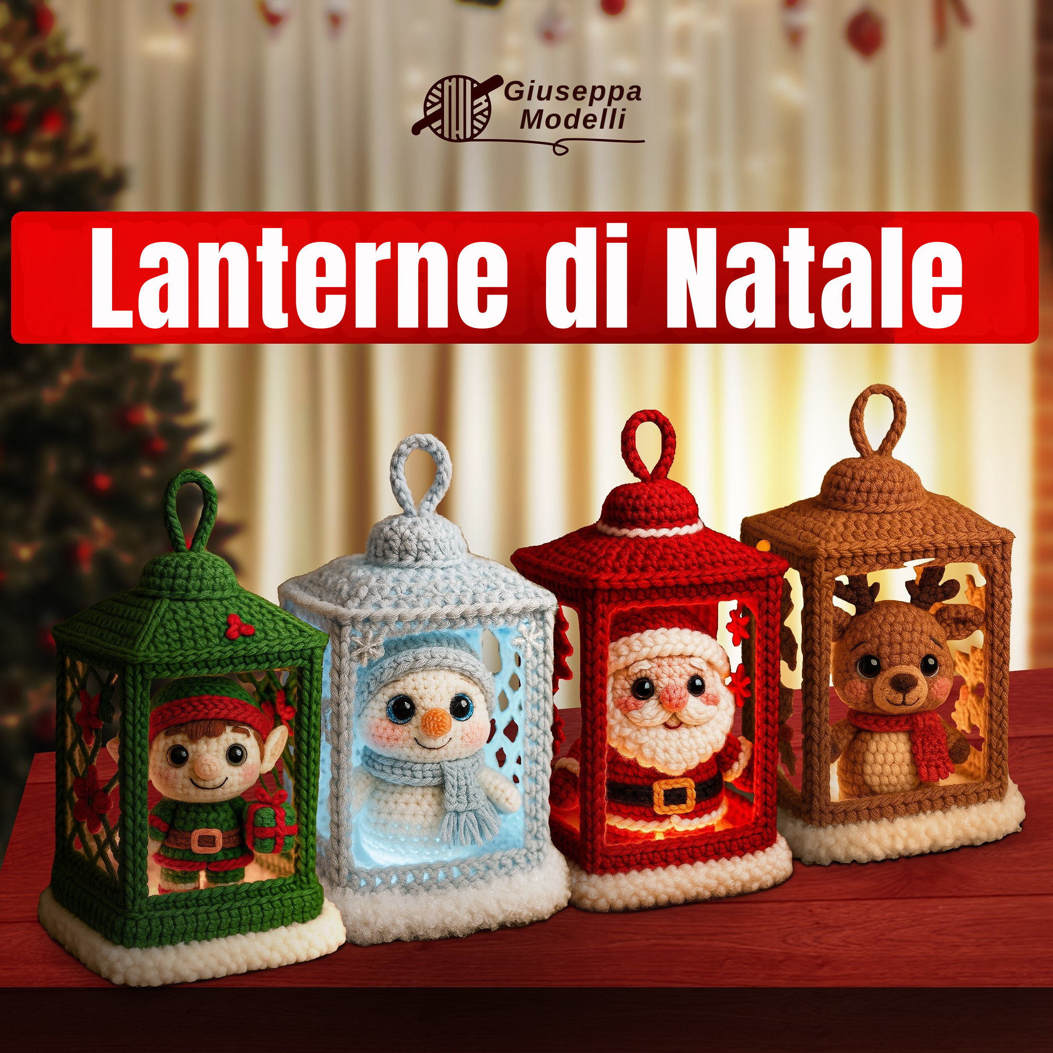 4 in 1 Set di Lanterne di Natale – Schemi all’uncinetto
